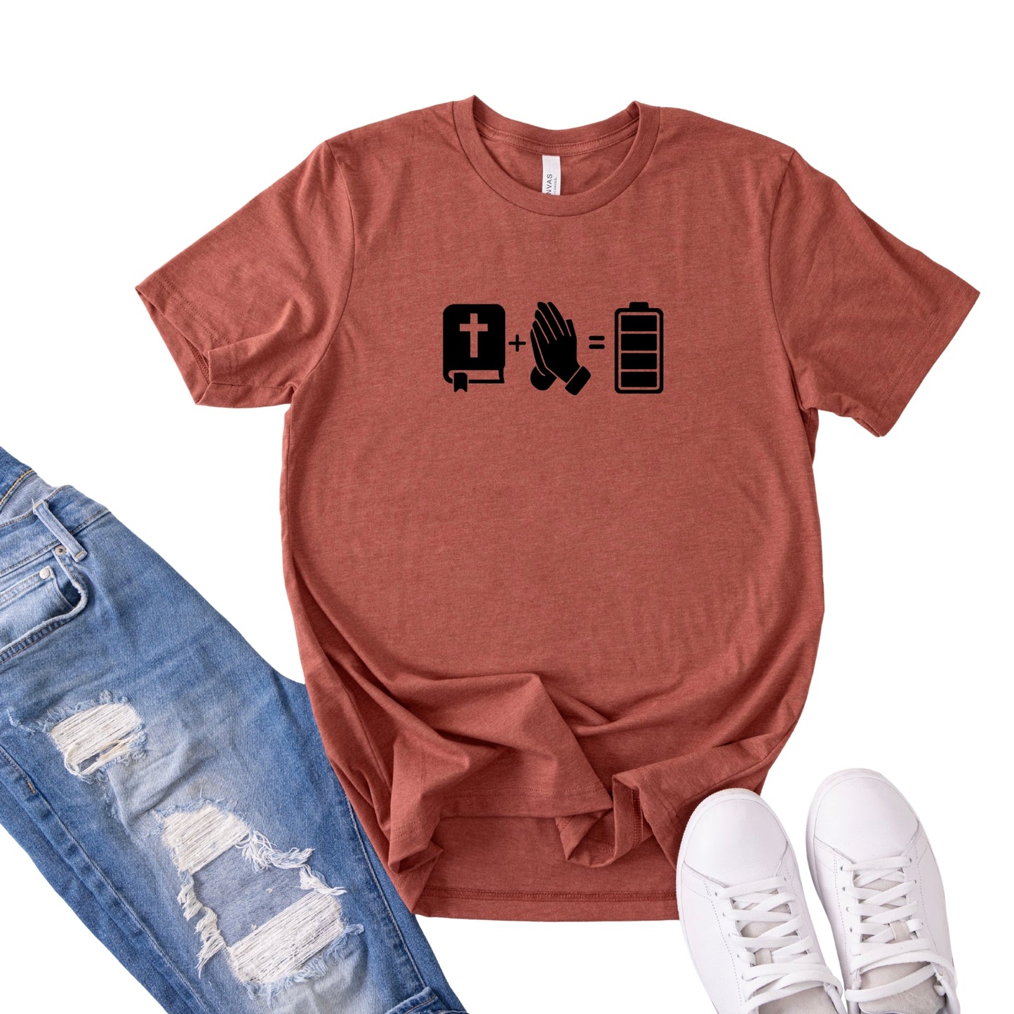 Faith, Prayer & Recharge T-Shirt