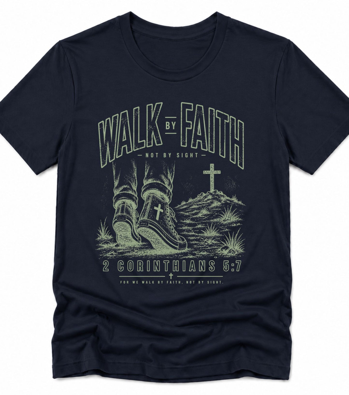 Walk by Faith Christian T-Shirt